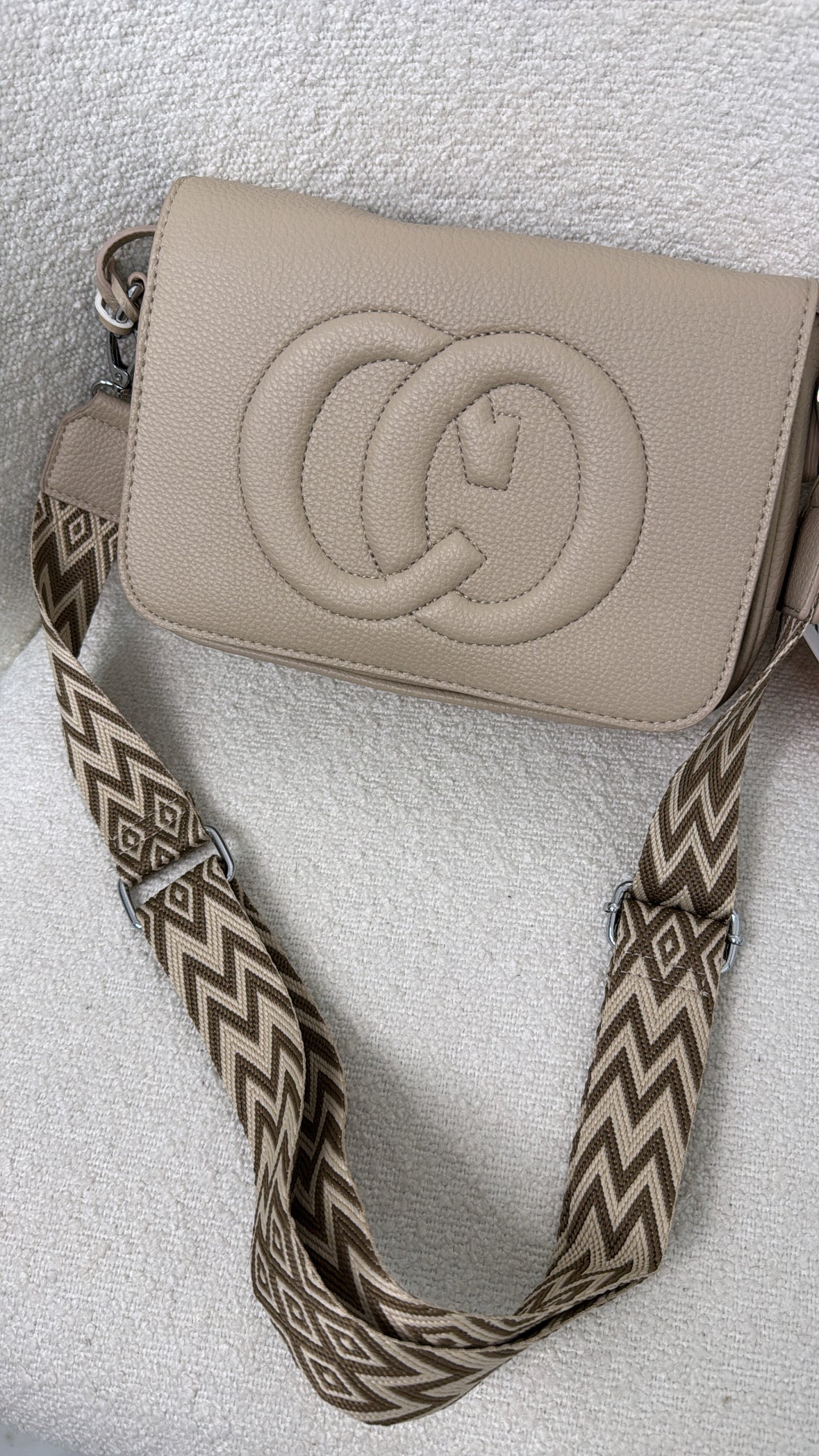 PIPER cream CC crossbody bag