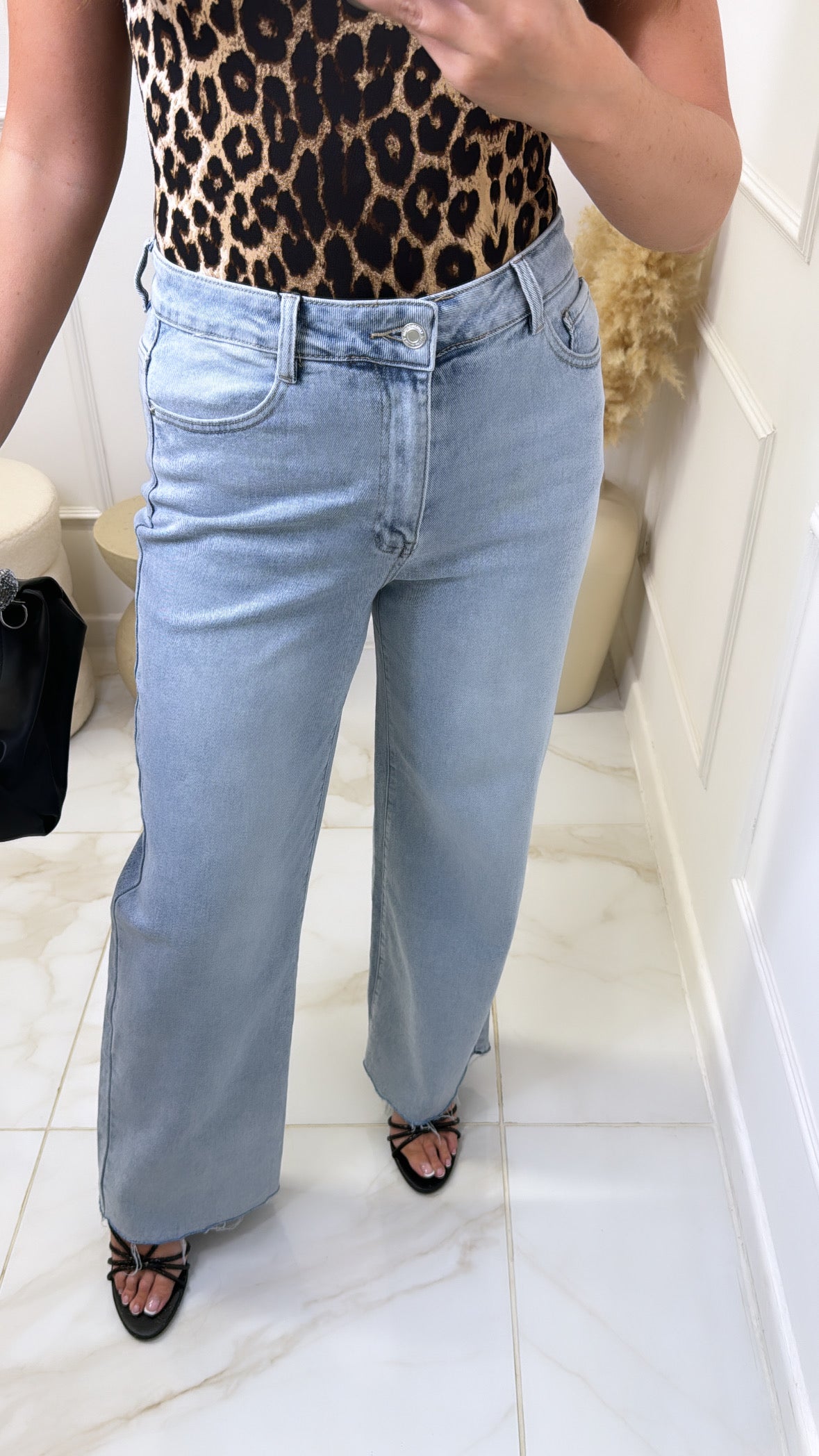 ORLA light blue straight leg jeans