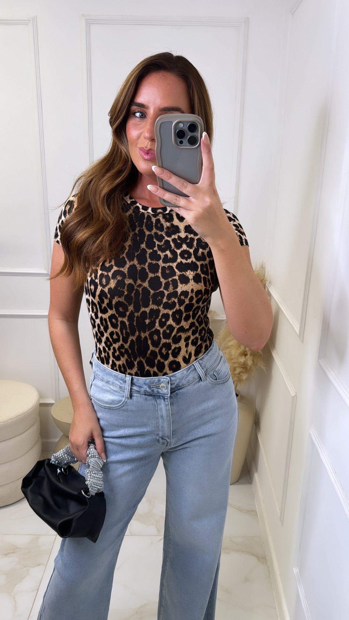 KOURTNEY leopard print bodysuit