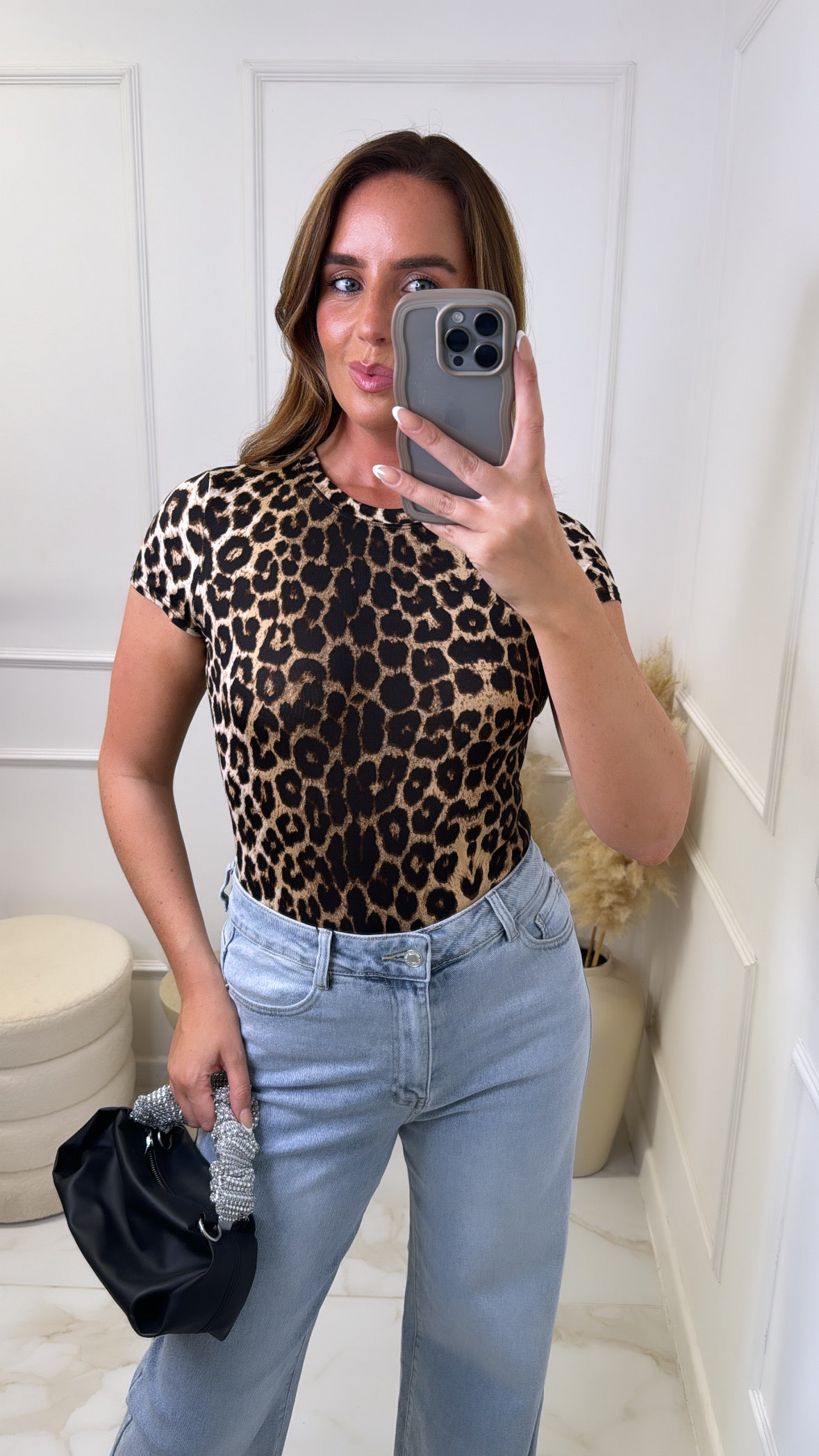 KOURTNEY leopard print bodysuit