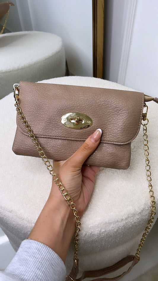 EMILY nude mini crossbody bag