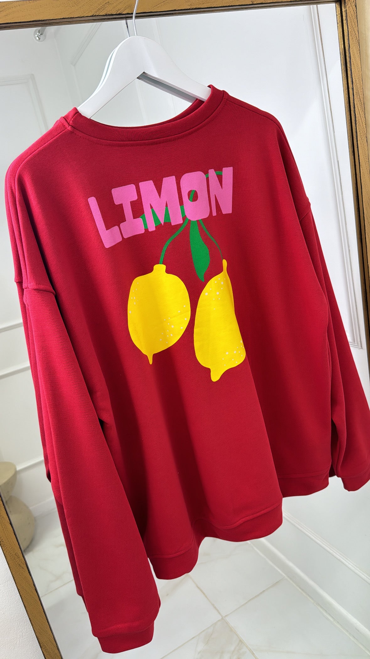 EVIE red limoncello sweater