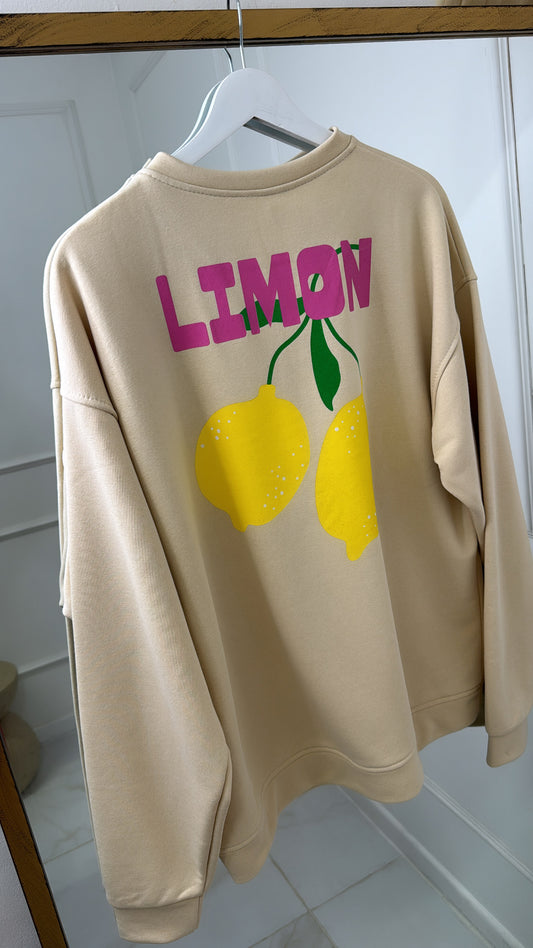 EVIE beige limoncello sweater