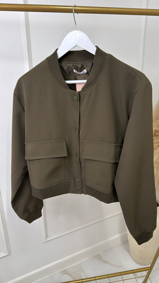 MILLIE khaki bomber jacket