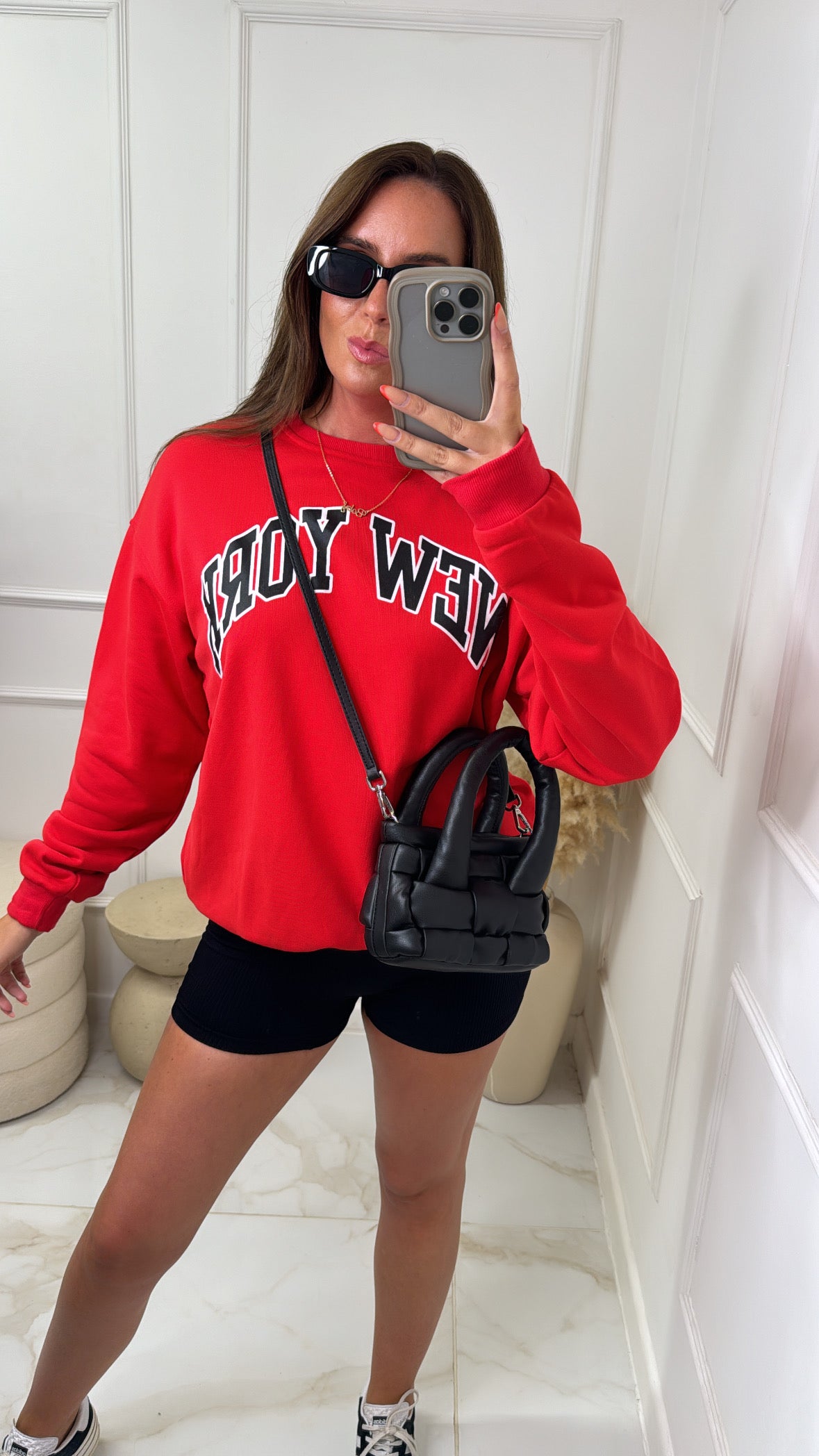 LOLA red new york sweatshirt