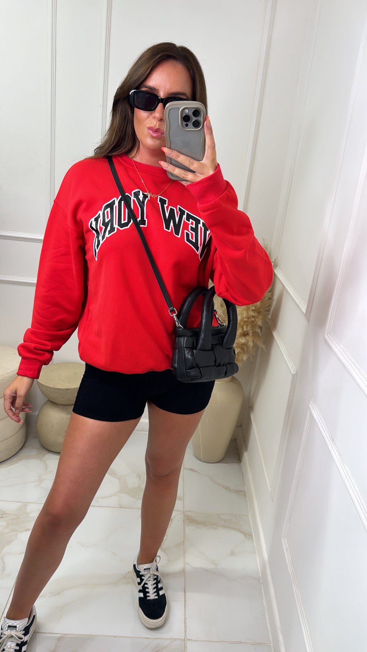 LOLA red new york sweatshirt