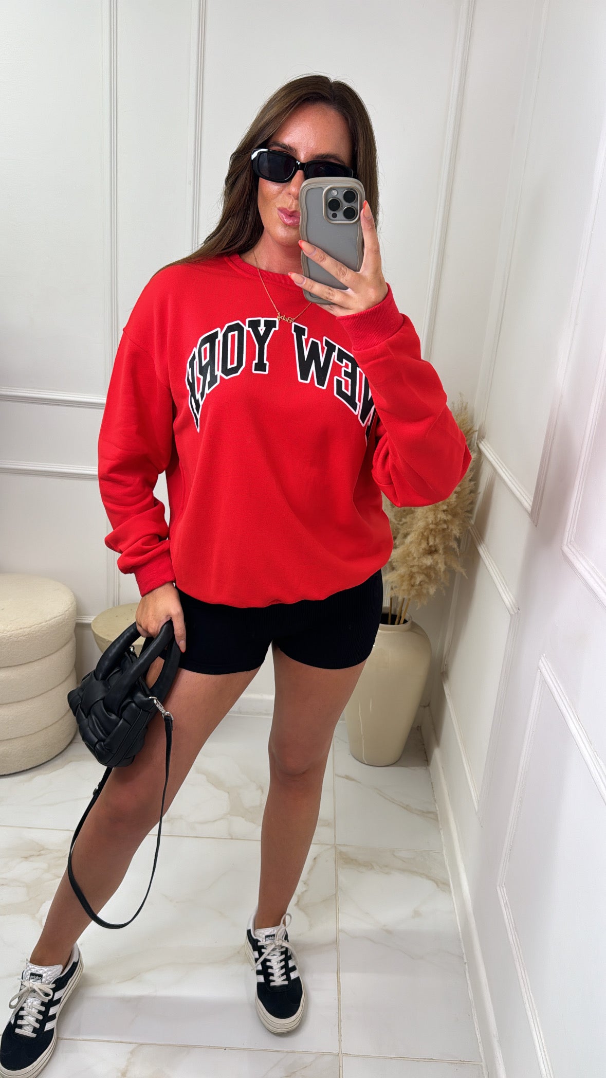 LOLA red new york sweatshirt