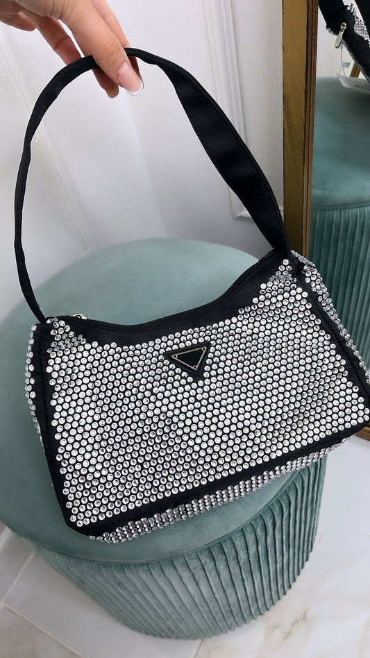 CHYNA silver diamante grab bag