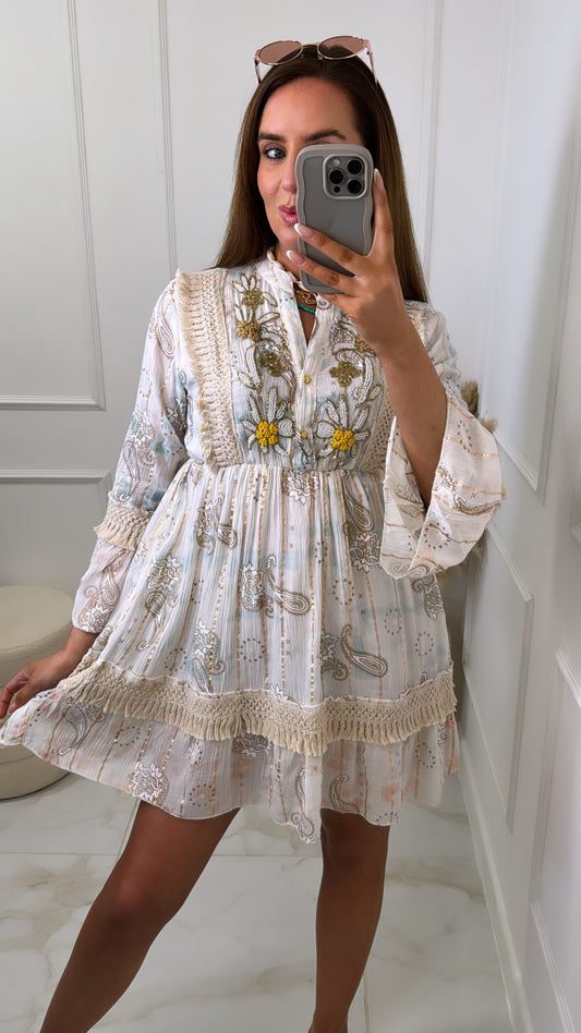 RUBY embroidered summer dress