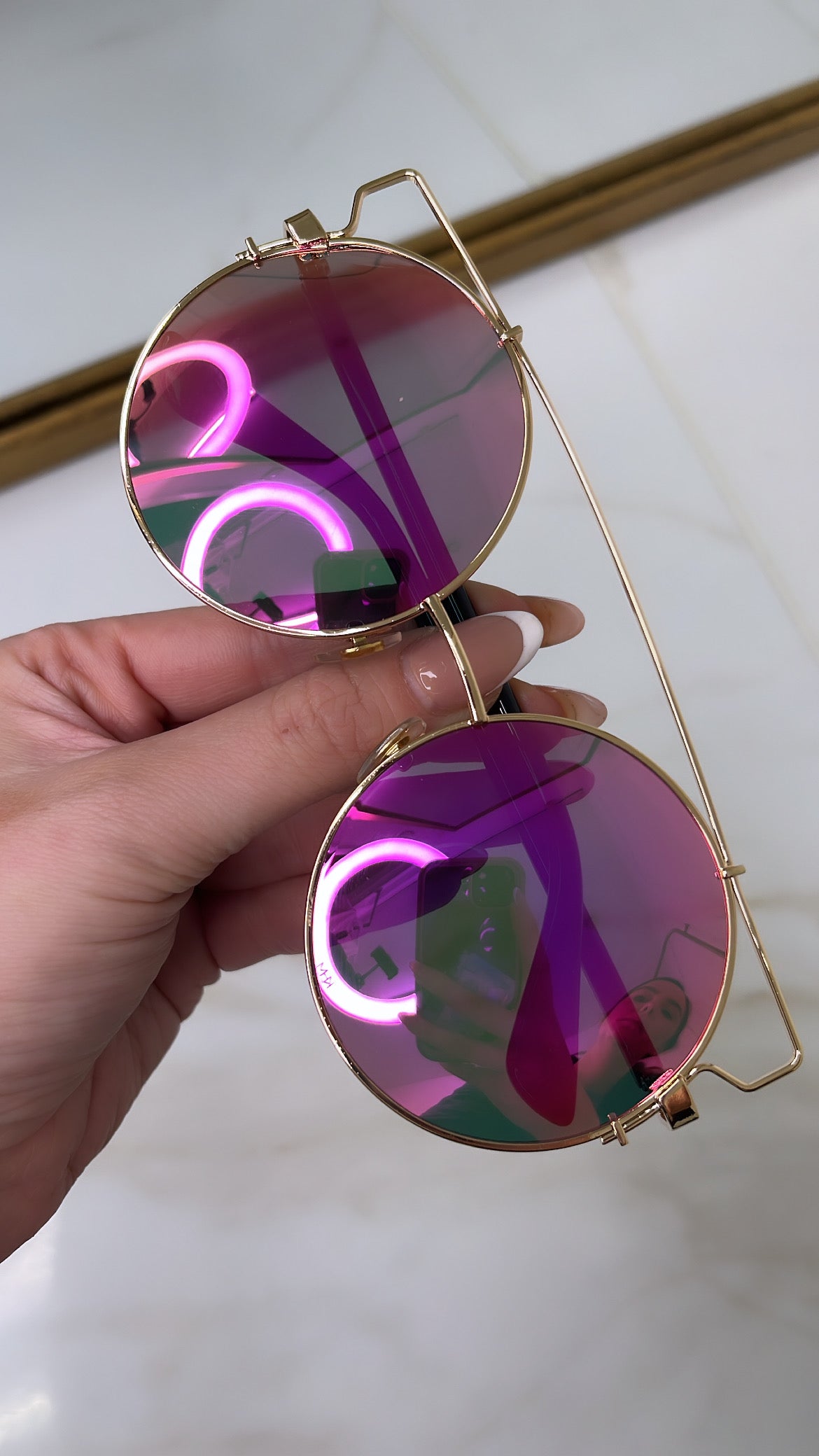 KORA pink tinted sunglasses